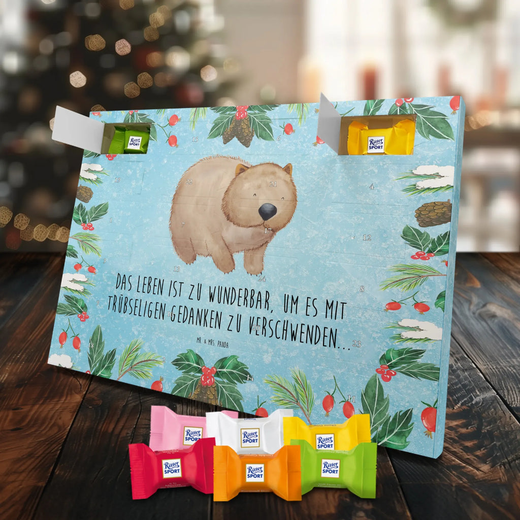 Chocolate advent calendar Wombat gift ideas, gifts, small animals, good mood, cute, funny sayings, cute animal motives, hand drawn, special gifts, card, animal lover, saying, life is beautiful, Australia