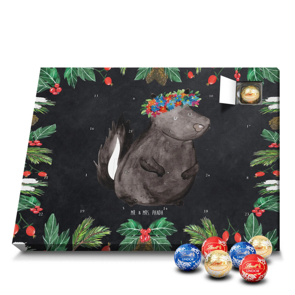 Chocolate advent calendar skunk Girl Laugh, Predator, Wild animal, Stinky, Live