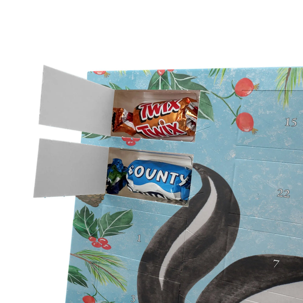 Chocolate advent calendar skunk yoga Stinky, Predator, Live, Wild animal, Laugh