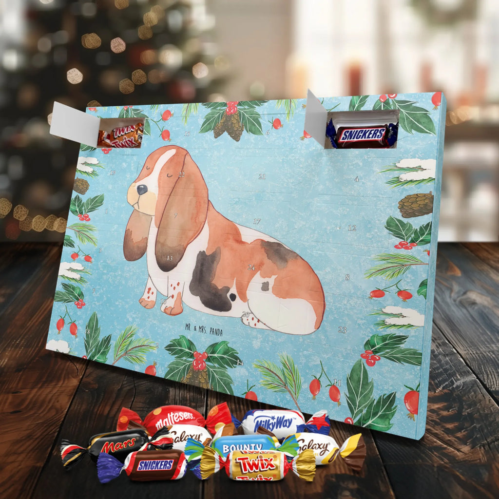 Chocolate advent calendar Dog Basset Hound mutt, dog sayings, love dogs, dog mama, funny gifts for dog owners, woof, what do you give a dog lover, dog breed, Christmas gifts for dogs, gifts for dogs, bag with dog print, love for dogs, hound, dog decorative items, dog love, childless