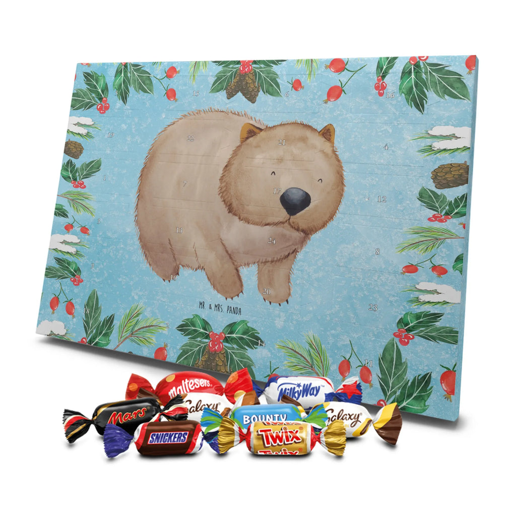 Chocolate advent calendar Wombat gift ideas, gifts, small animals, good mood, cute, funny sayings, cute animal motives, hand drawn, special gifts, card, animal lover, saying, life is beautiful, Australia