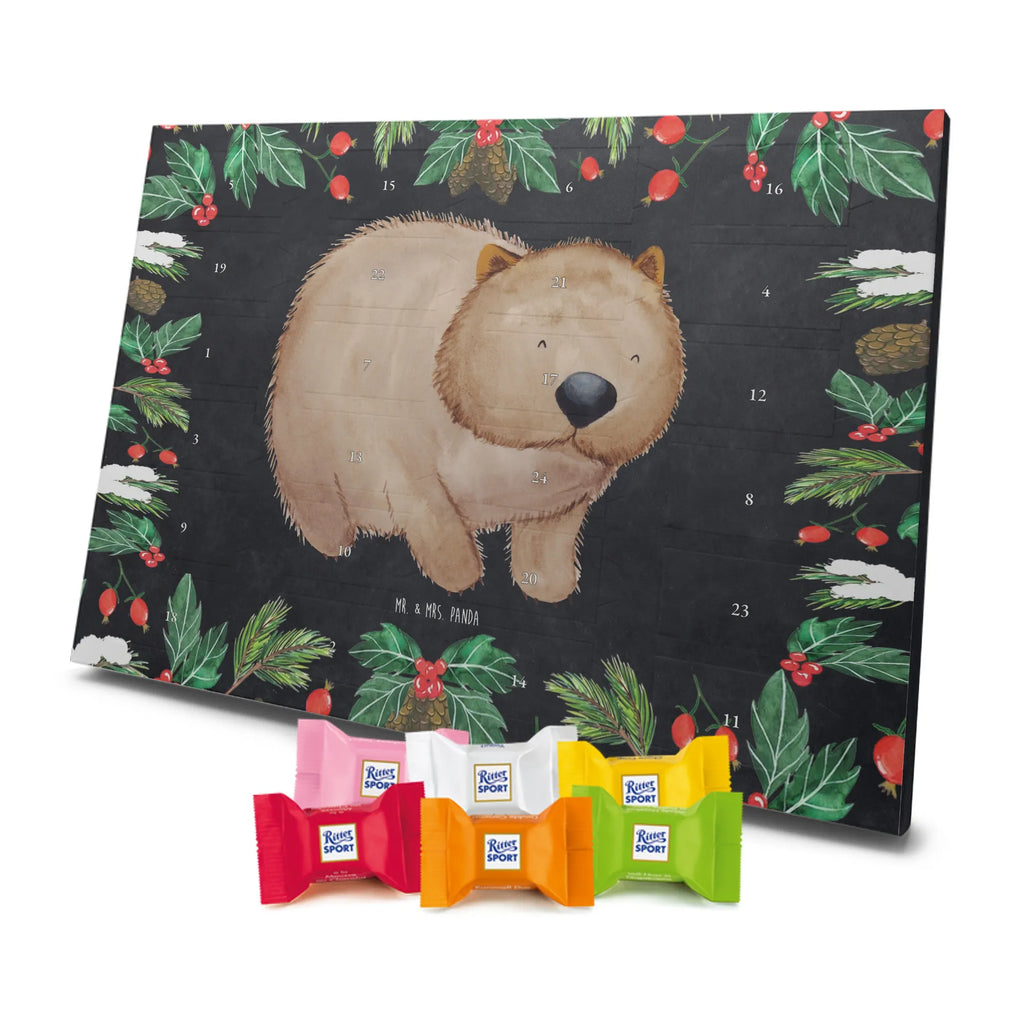 Chocolate advent calendar Wombat gift ideas, gifts, small animals, good mood, cute, funny sayings, cute animal motives, hand drawn, special gifts, card, animal lover, saying, life is beautiful, Australia