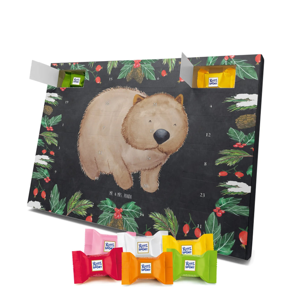 Chocolate advent calendar Wombat gift ideas, gifts, small animals, good mood, cute, funny sayings, cute animal motives, hand drawn, special gifts, card, animal lover, saying, life is beautiful, Australia