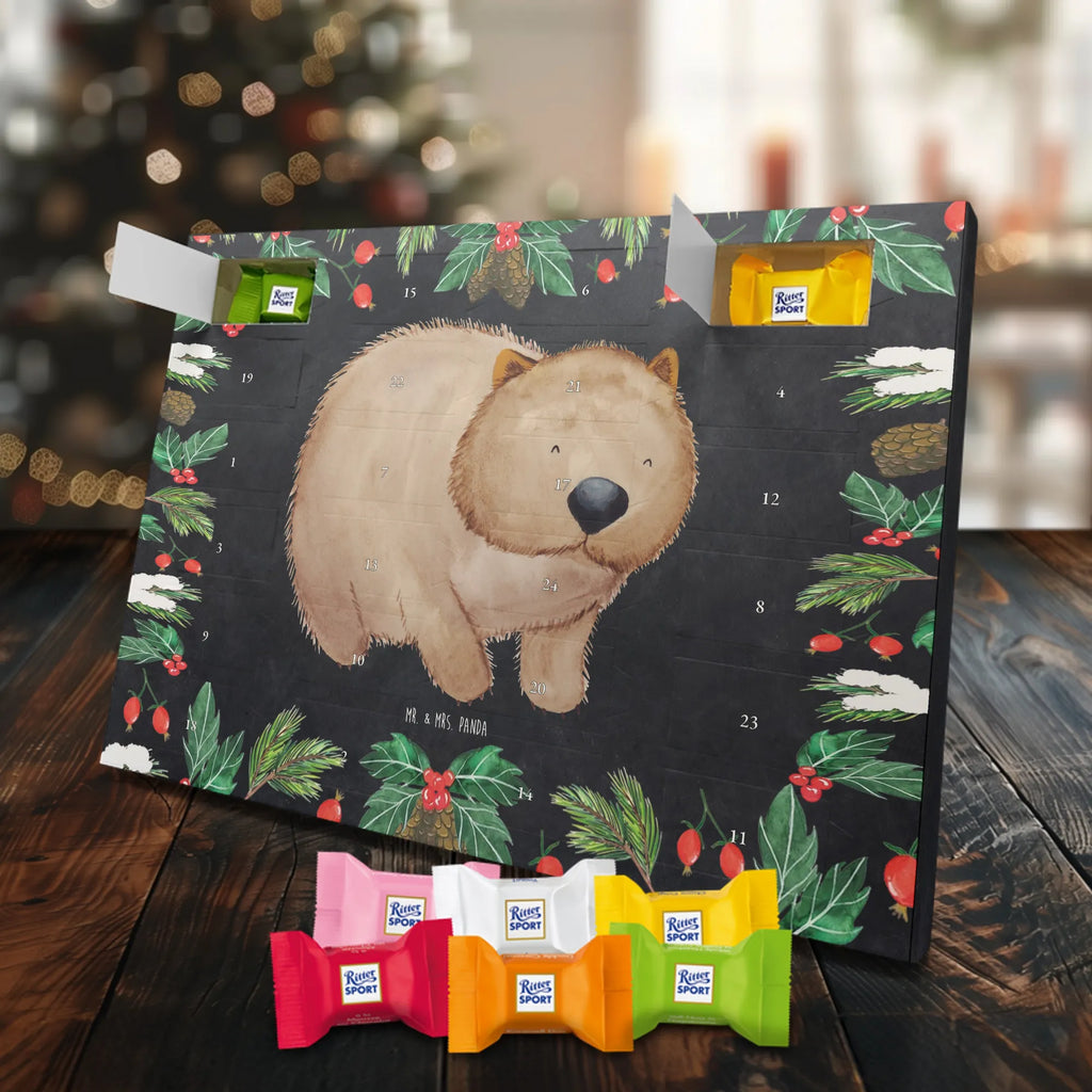Chocolate advent calendar Wombat gift ideas, gifts, small animals, good mood, cute, funny sayings, cute animal motives, hand drawn, special gifts, card, animal lover, saying, life is beautiful, Australia