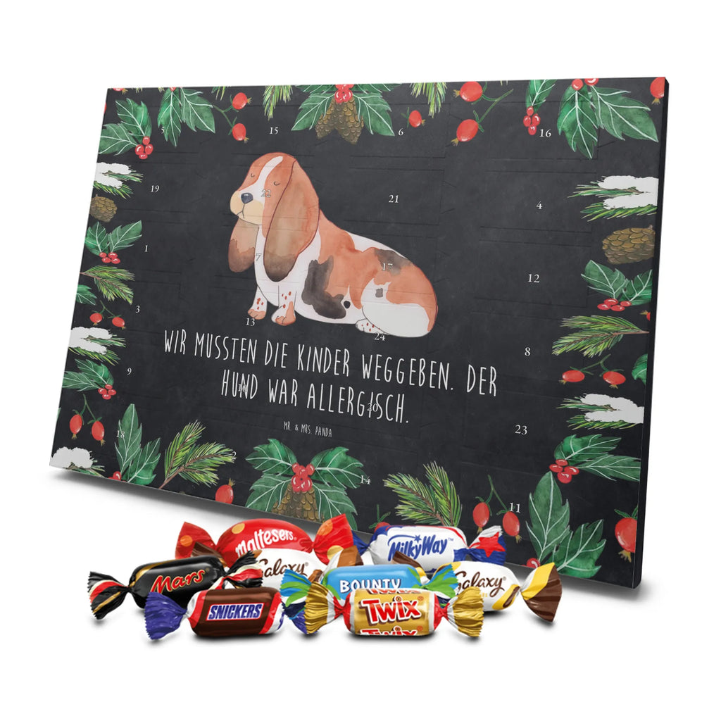 Chocolate advent calendar Dog Basset Hound mutt, dog sayings, love dogs, dog mama, funny gifts for dog owners, woof, what do you give a dog lover, dog breed, Christmas gifts for dogs, gifts for dogs, bag with dog print, love for dogs, hound, dog decorative items, dog love, childless