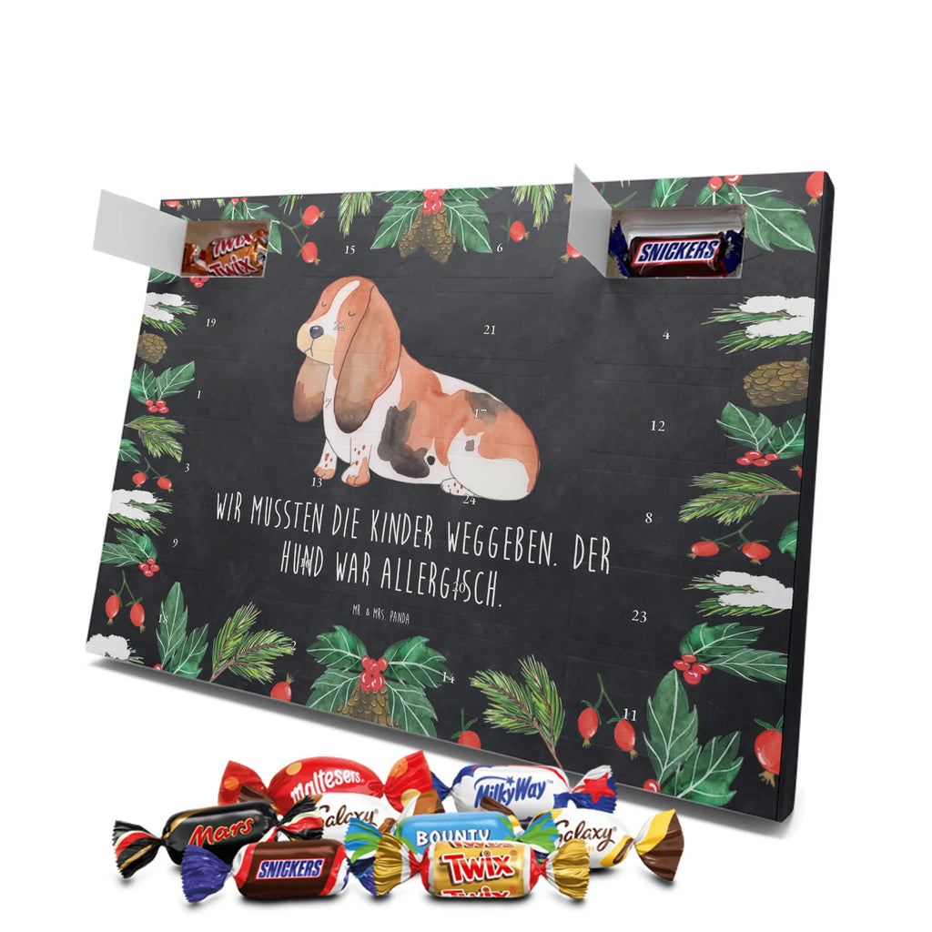 Chocolate advent calendar Dog Basset Hound mutt, dog sayings, love dogs, dog mama, funny gifts for dog owners, woof, what do you give a dog lover, dog breed, Christmas gifts for dogs, gifts for dogs, bag with dog print, love for dogs, hound, dog decorative items, dog love, childless