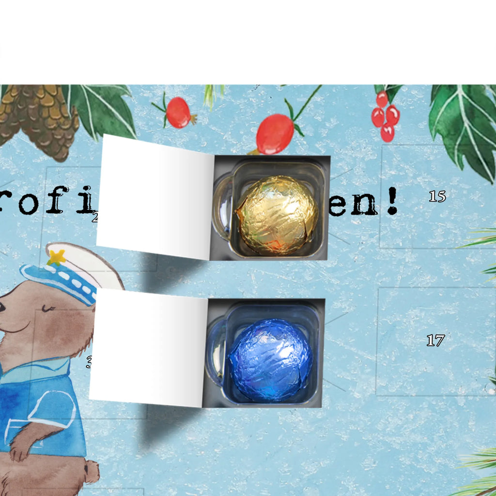 Chocolate advent calendar Policewoman Passion gift, sayings, gift idea, best, farewell gift, passing exam, anniversary, retirement, promotion, job start, profession