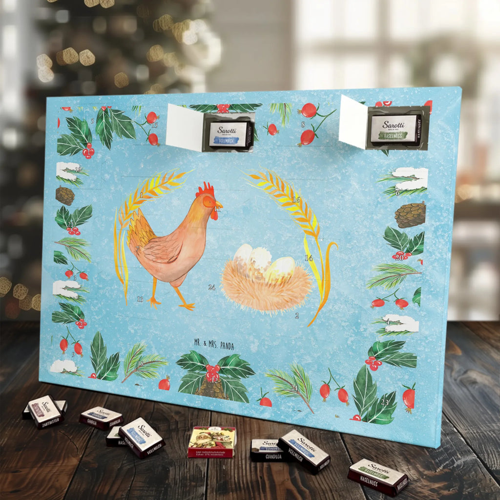 Chocolate advent calendar Chicken Proud farm animals, animals, farm, eggs, yard, cock, chicken, saying, magic, country life, pregnancy, hen, birth