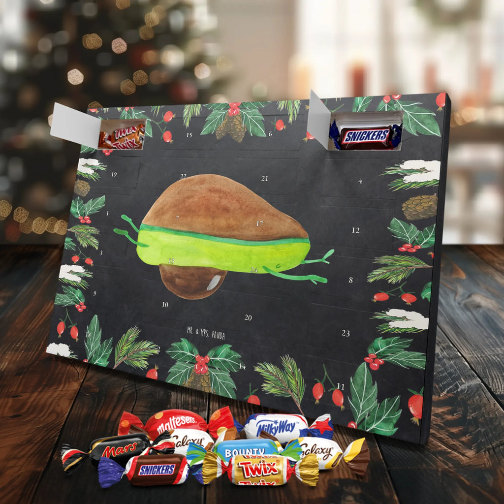 Chocolate advent calendar avocado yoga vegetables