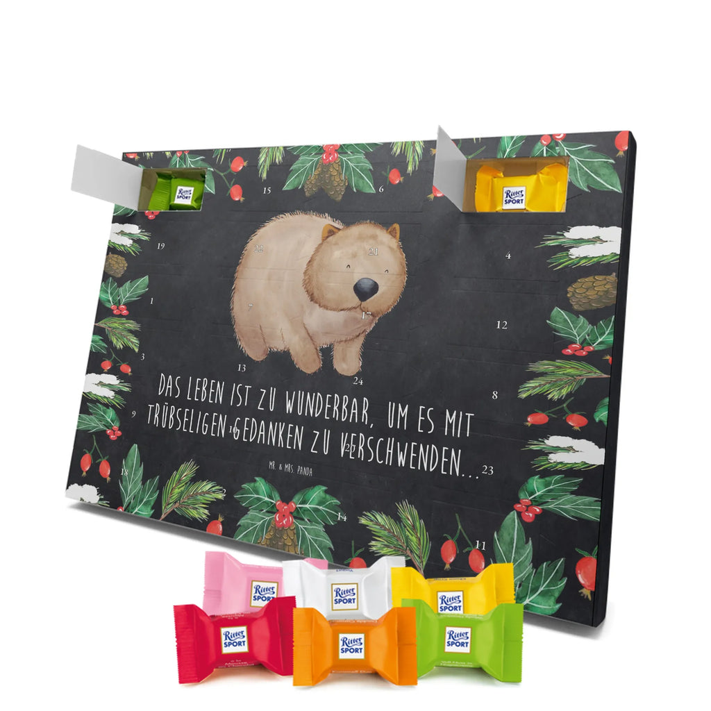 Chocolate advent calendar Wombat gift ideas, gifts, small animals, good mood, cute, funny sayings, cute animal motives, hand drawn, special gifts, card, animal lover, saying, life is beautiful, Australia