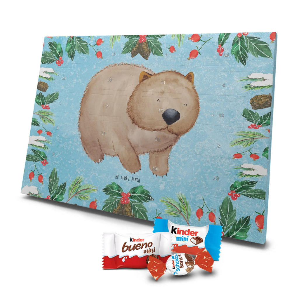 Chocolate advent calendar Wombat gift ideas, gifts, small animals, good mood, cute, funny sayings, cute animal motives, hand drawn, special gifts, card, animal lover, saying, life is beautiful, Australia