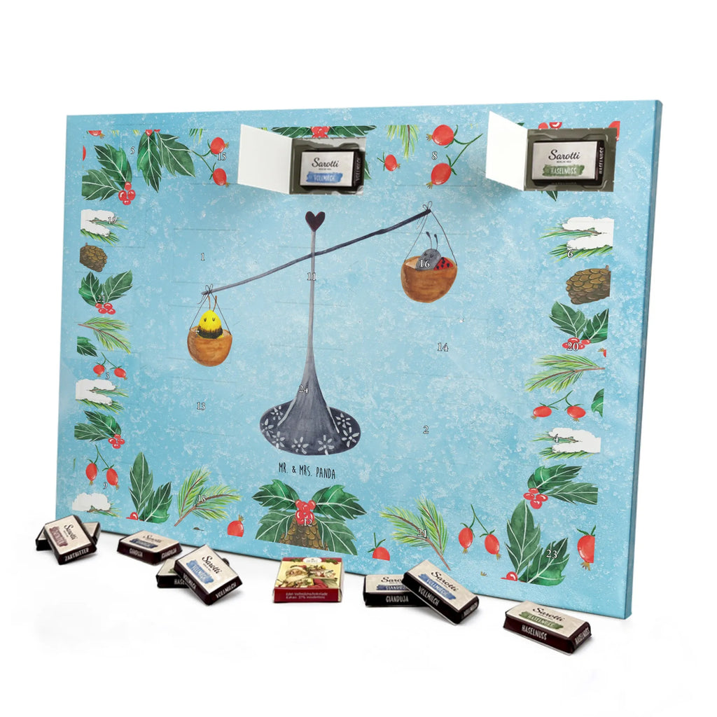 Chocolate advent calendar Star sign Scale birthdays, astrology, date of birth, month of birth, constellations, gift September, Libra, Libra gift, birthday September, bumble bee, birthday October, ladybird, balance, Libra zodiac sign, gift October