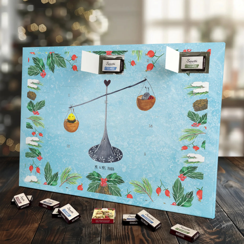 Chocolate advent calendar Star sign Scale birthdays, astrology, date of birth, month of birth, constellations, gift September, Libra, Libra gift, birthday September, bumble bee, birthday October, ladybird, balance, Libra zodiac sign, gift October