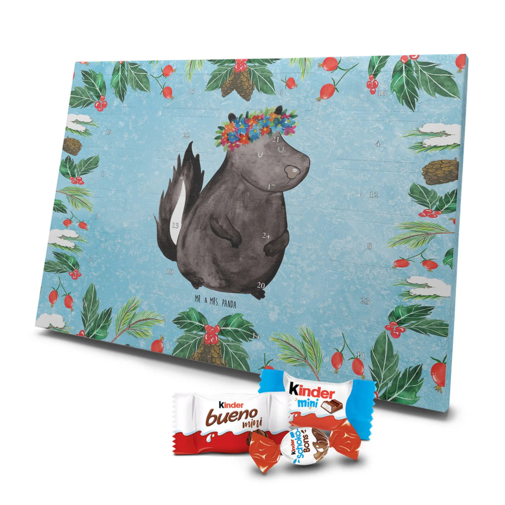 Chocolate advent calendar skunk Girl Laugh, Predator, Wild animal, Stinky, Live