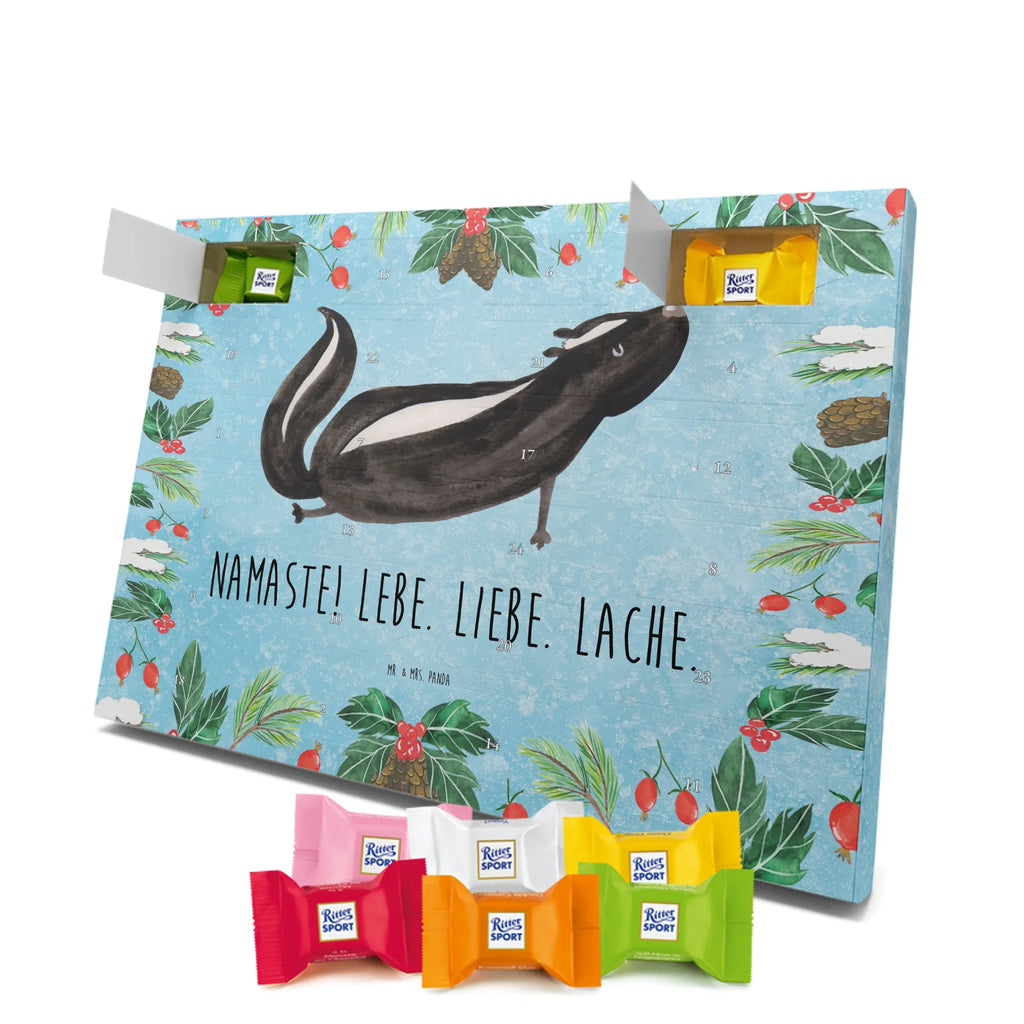 Chocolate advent calendar skunk yoga Stinky, Predator, Live, Wild animal, Laugh