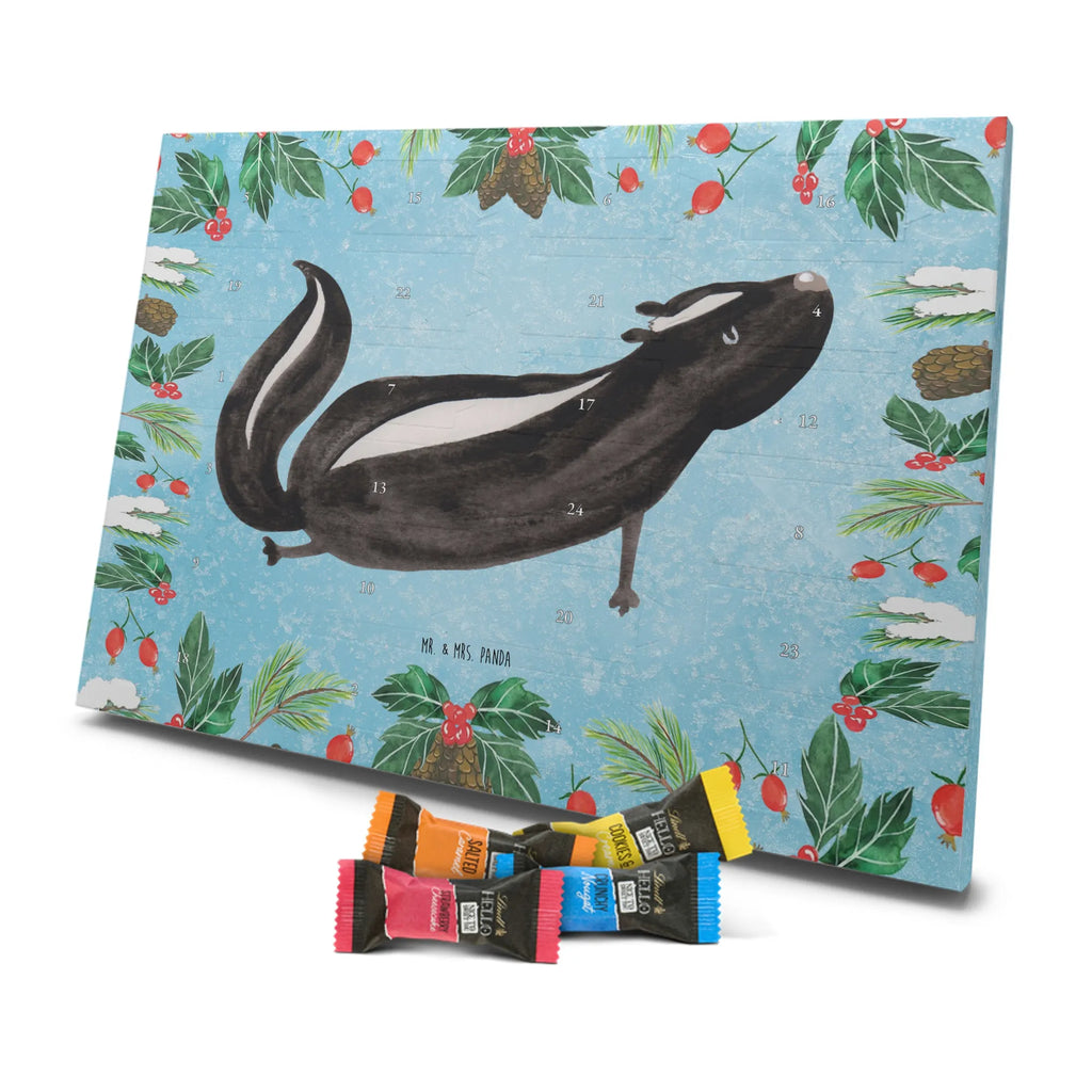 Chocolate advent calendar skunk yoga Stinky, Predator, Live, Wild animal, Laugh