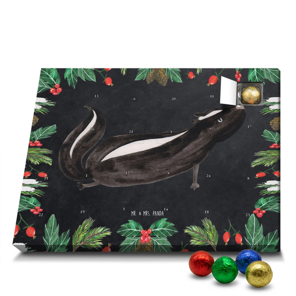 Chocolate advent calendar skunk yoga Stinky, Predator, Live, Wild animal, Laugh