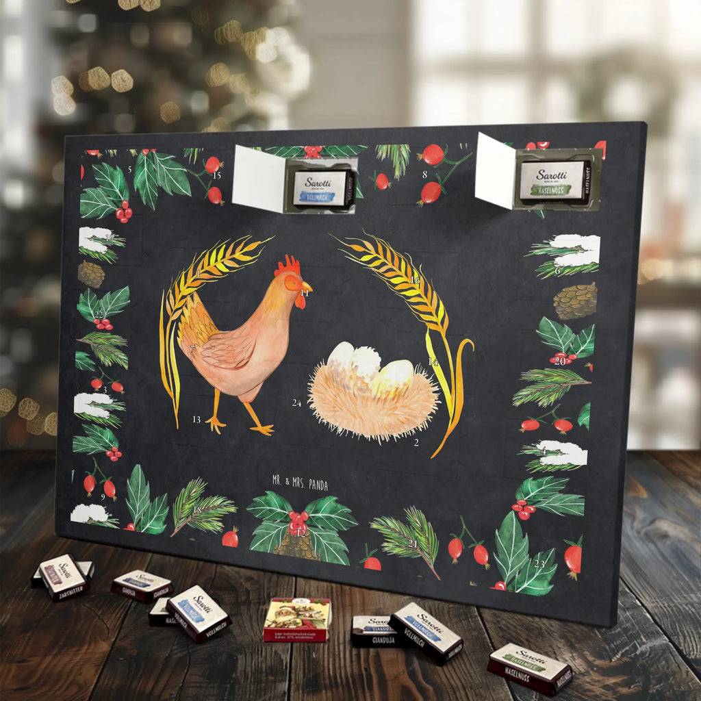 Chocolate advent calendar Chicken Proud farm animals, animals, farm, eggs, yard, cock, chicken, saying, magic, country life, pregnancy, hen, birth