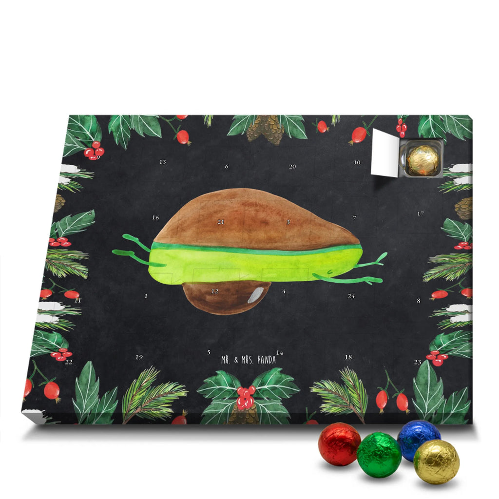 Chocolate advent calendar avocado yoga vegetables