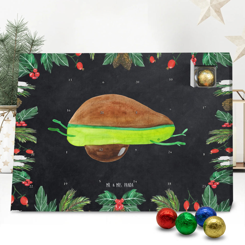 Chocolate advent calendar avocado yoga vegetables