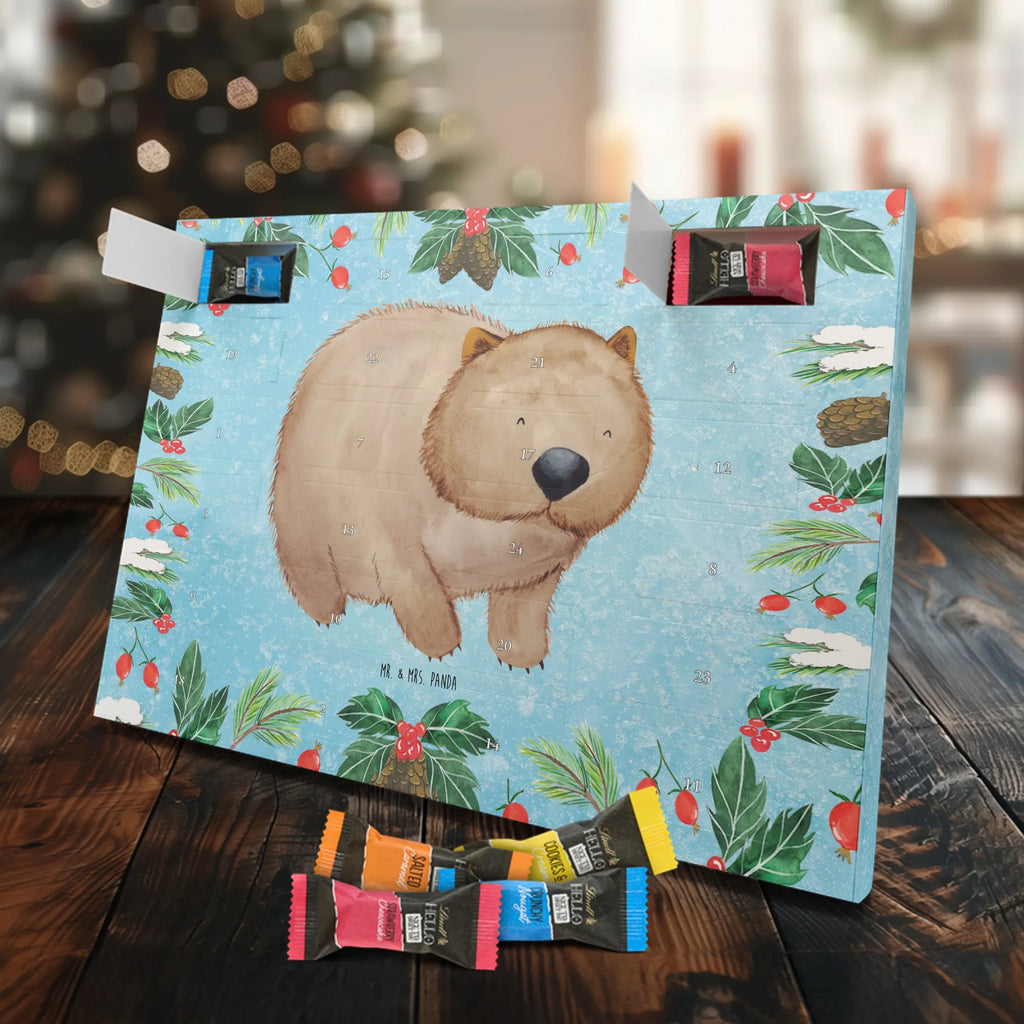 Chocolate advent calendar Wombat gift ideas, gifts, small animals, good mood, cute, funny sayings, cute animal motives, hand drawn, special gifts, card, animal lover, saying, life is beautiful, Australia