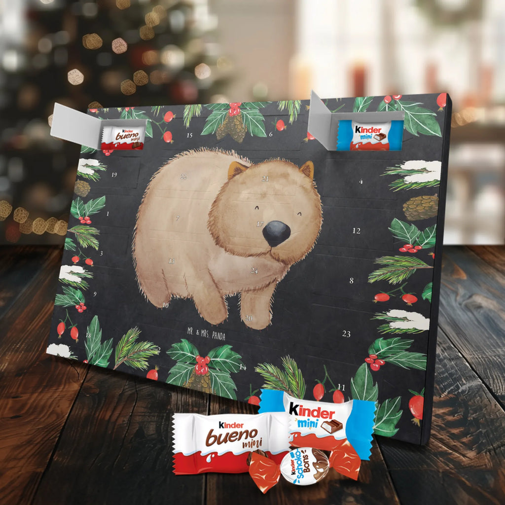 Chocolate advent calendar Wombat gift ideas, gifts, small animals, good mood, cute, funny sayings, cute animal motives, hand drawn, special gifts, card, animal lover, saying, life is beautiful, Australia