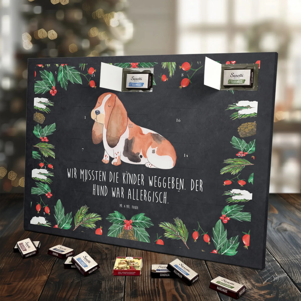 Chocolate advent calendar Dog Basset Hound mutt, dog sayings, love dogs, dog mama, funny gifts for dog owners, woof, what do you give a dog lover, dog breed, Christmas gifts for dogs, gifts for dogs, bag with dog print, love for dogs, hound, dog decorative items, dog love, childless