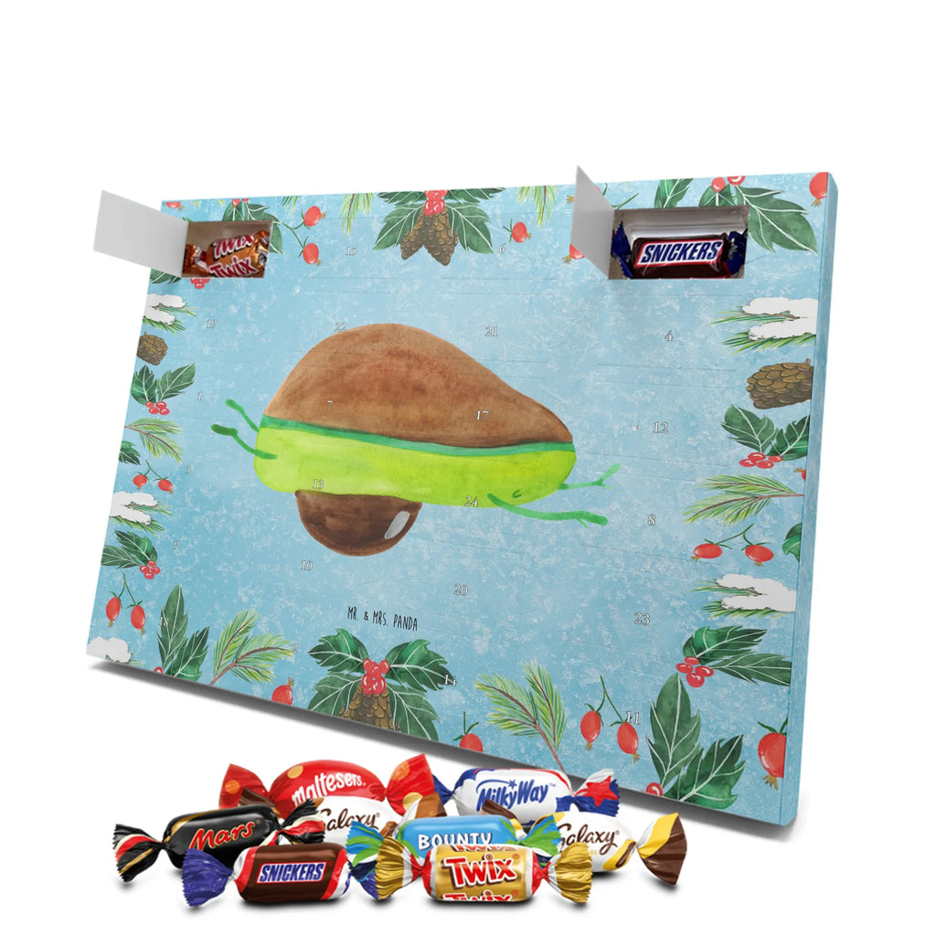 Chocolate advent calendar avocado yoga vegetables