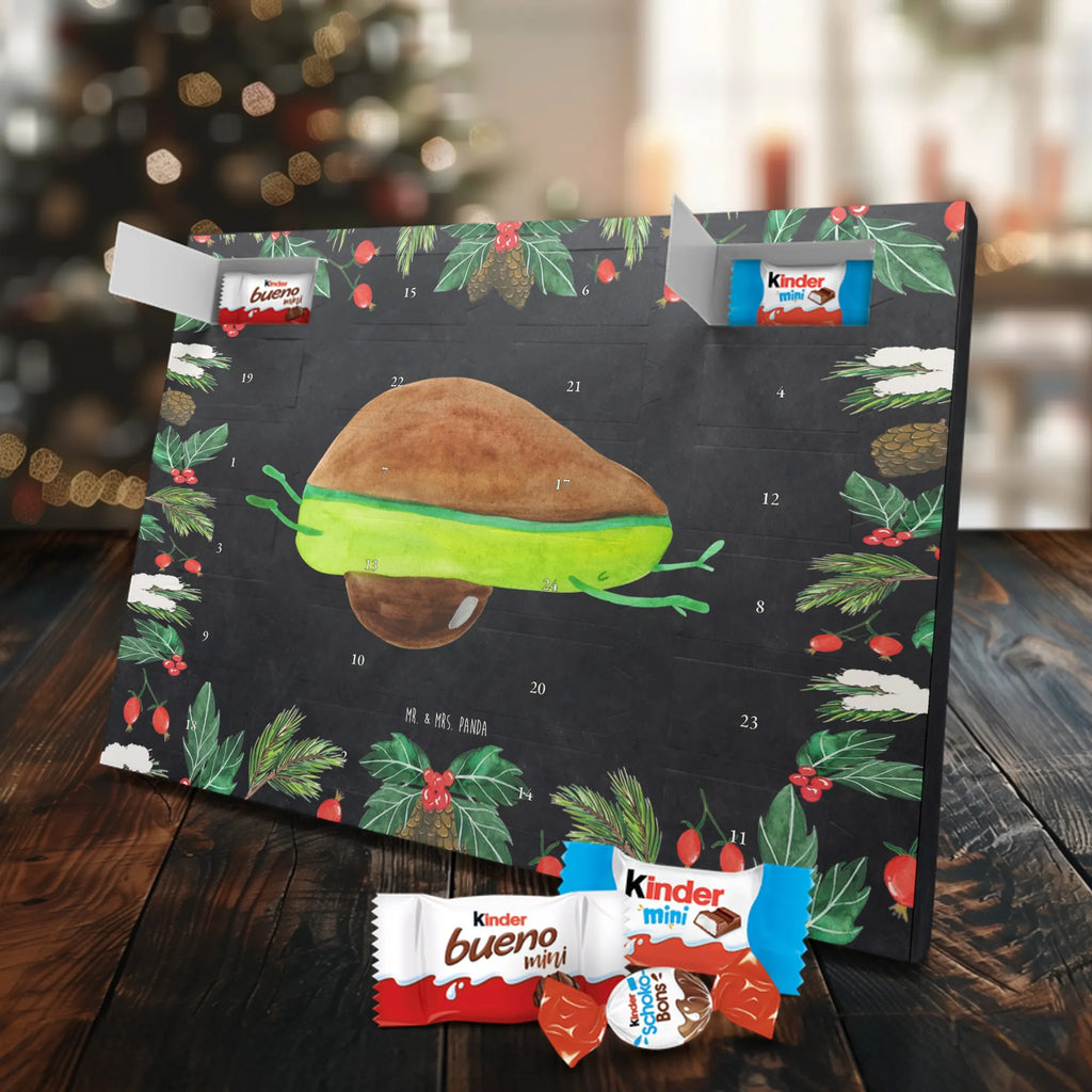 Chocolate advent calendar avocado yoga vegetables