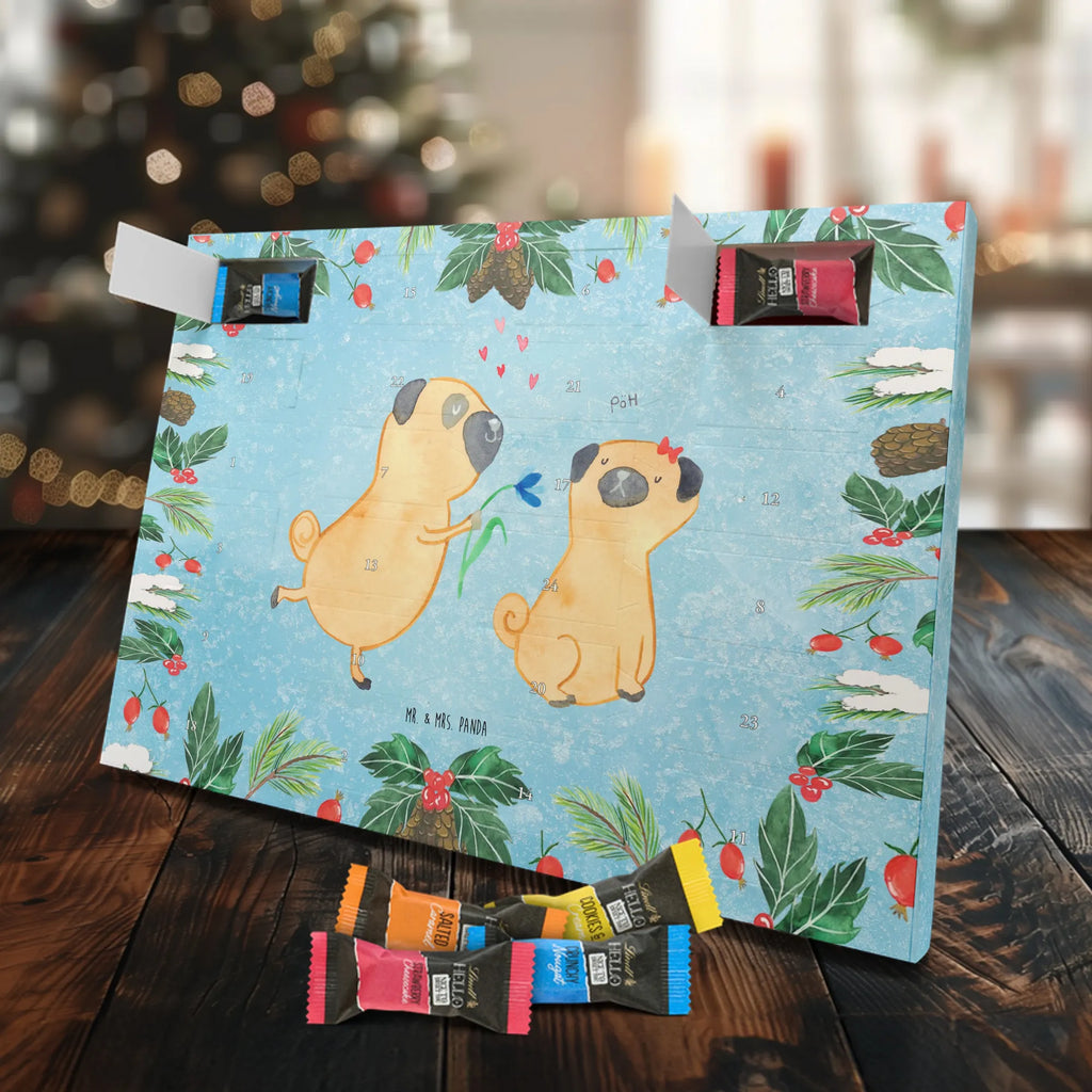 Chocolate advent calendar pug In love mutt, dog sayings, love dogs, dog mama, funny gifts for dog owners, woof, what do you give a dog lover, dog breed, Christmas gifts for dogs, gifts for dogs, bag with dog print, love for dogs, hound, dog decorative items, Pug, in love, dog love, boob, gift friend, love saying. Engaged