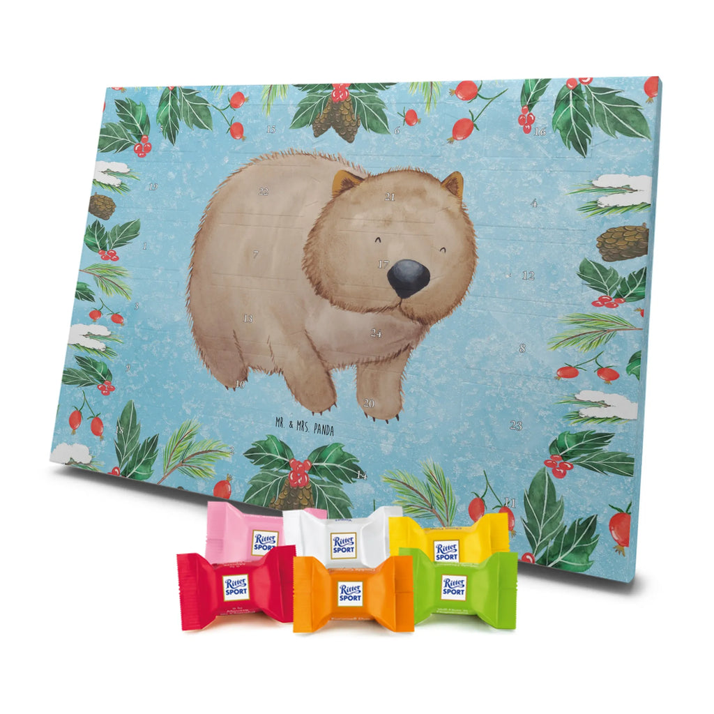 Chocolate advent calendar Wombat gift ideas, gifts, small animals, good mood, cute, funny sayings, cute animal motives, hand drawn, special gifts, card, animal lover, saying, life is beautiful, Australia
