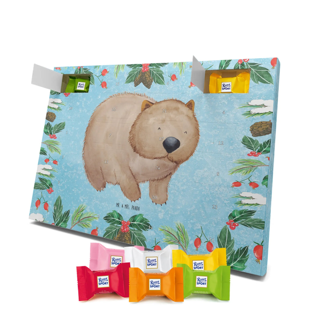 Chocolate advent calendar Wombat gift ideas, gifts, small animals, good mood, cute, funny sayings, cute animal motives, hand drawn, special gifts, card, animal lover, saying, life is beautiful, Australia