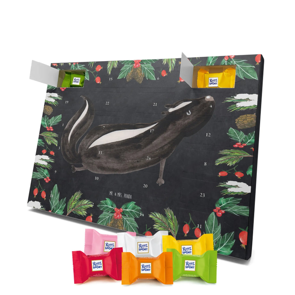 Chocolate advent calendar skunk yoga Stinky, Predator, Live, Wild animal, Laugh