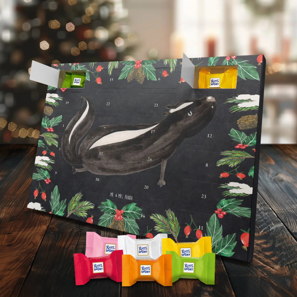 Chocolate advent calendar skunk yoga Stinky, Predator, Live, Wild animal, Laugh