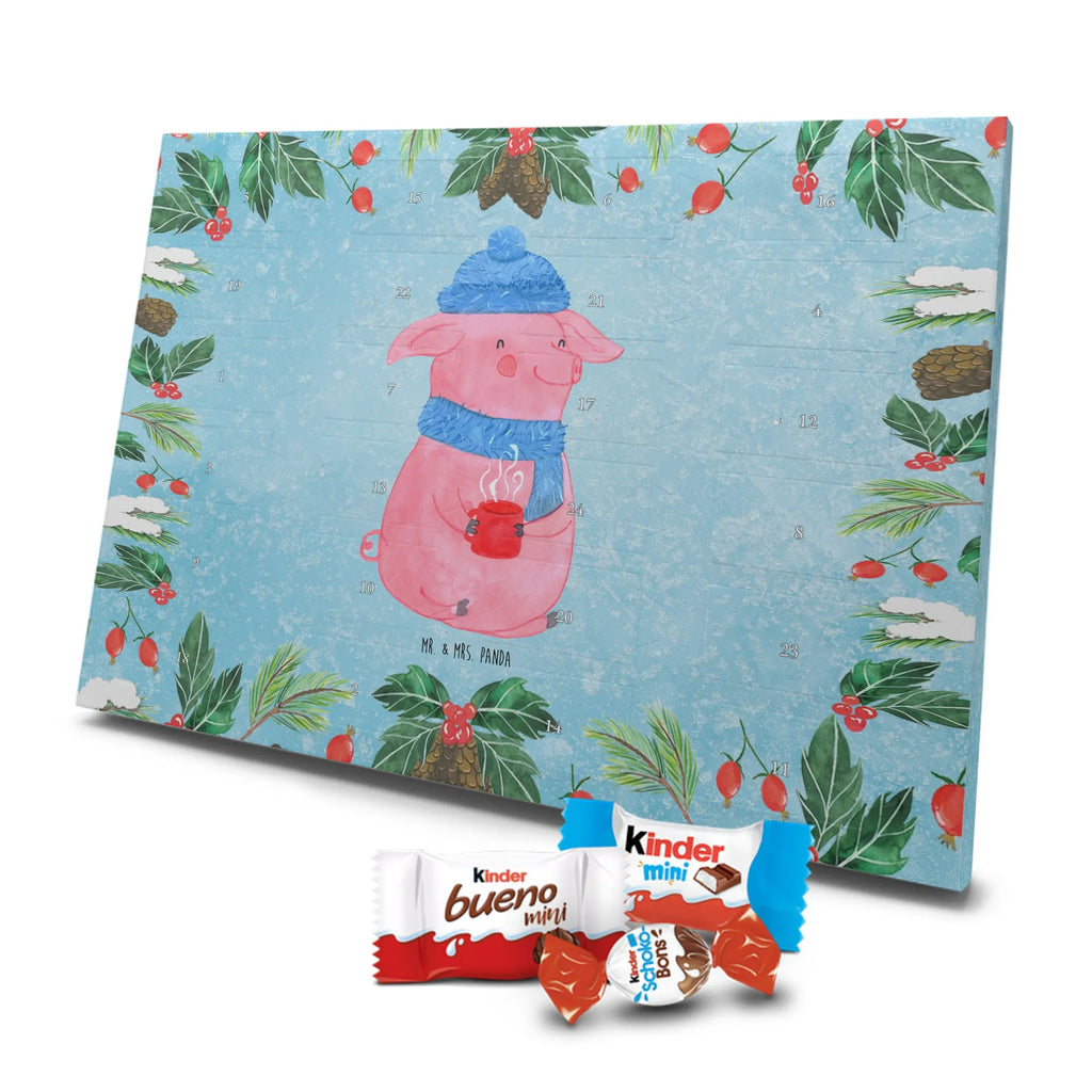 Chocolate advent calendar piggy Mulled wine Christmas time, snow, mulled wine, drunk, Christmas market, saying