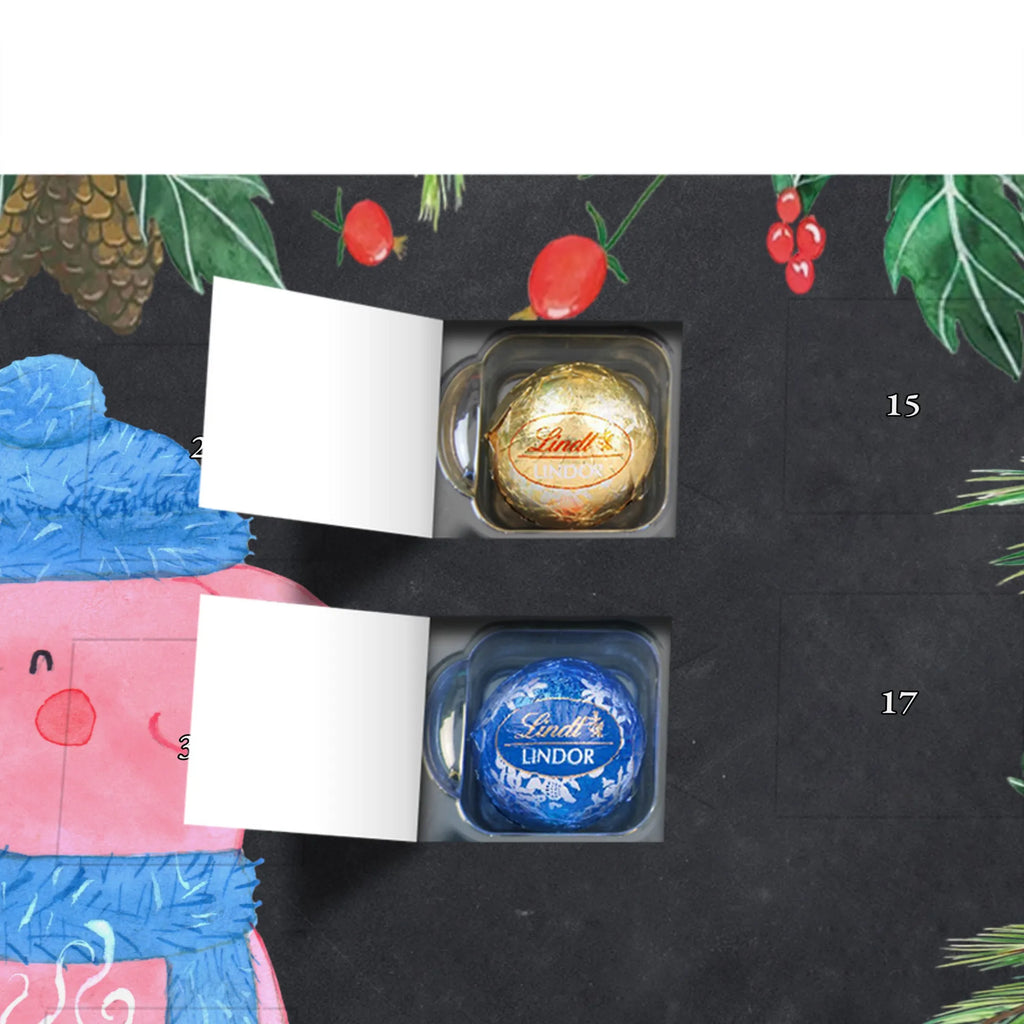 Chocolate advent calendar piggy Mulled wine Christmas time, snow, mulled wine, drunk, Christmas market, saying