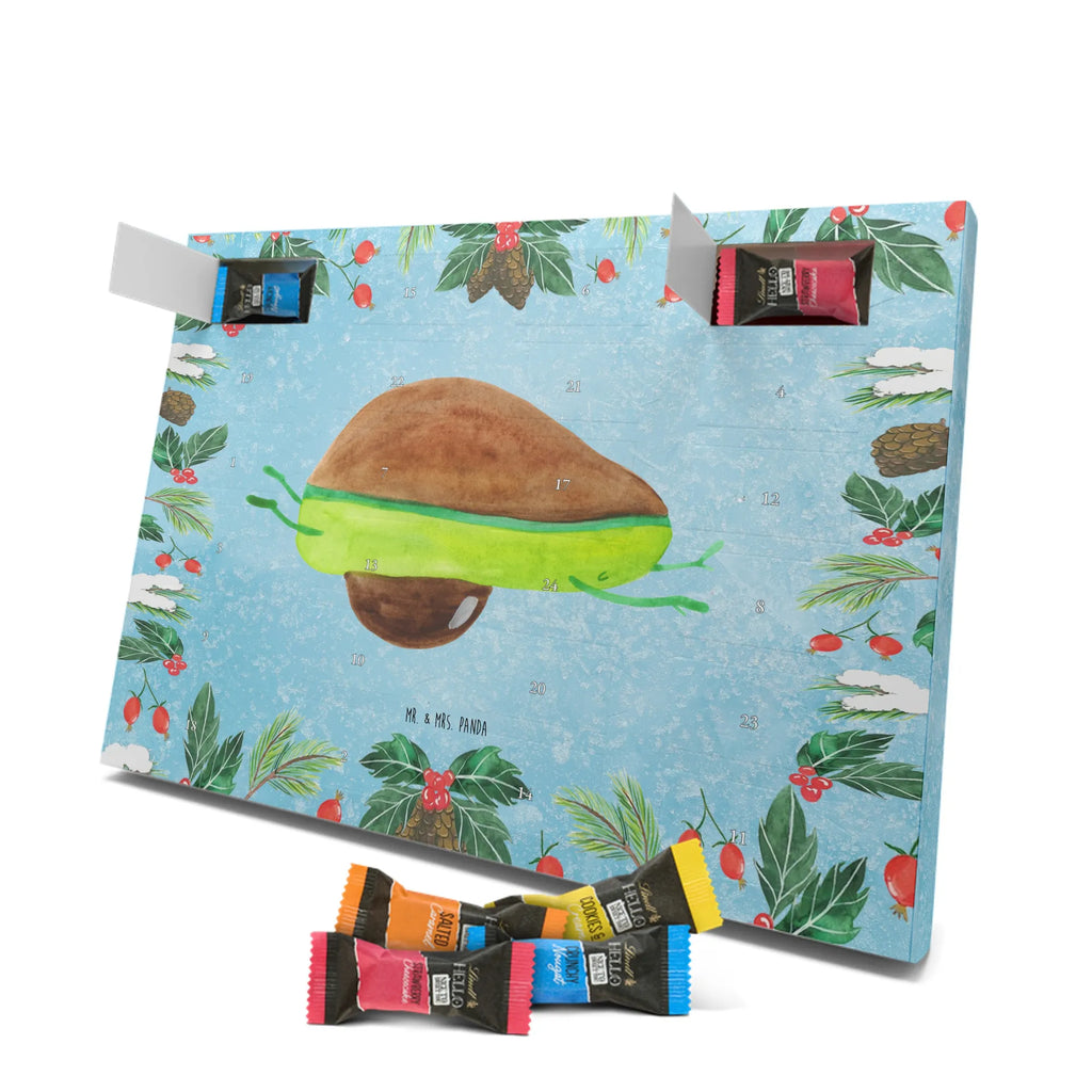 Chocolate advent calendar avocado yoga vegetables