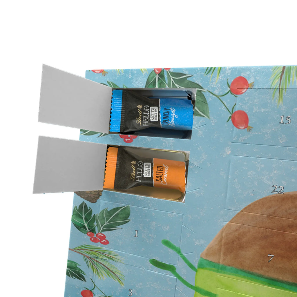 Chocolate advent calendar avocado yoga vegetables