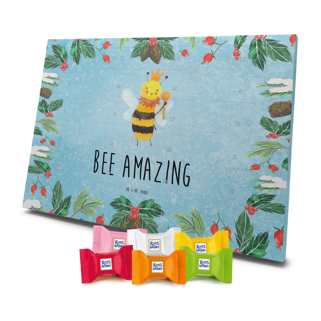 Chocolate advent calendar bee king bumblebee, wasp