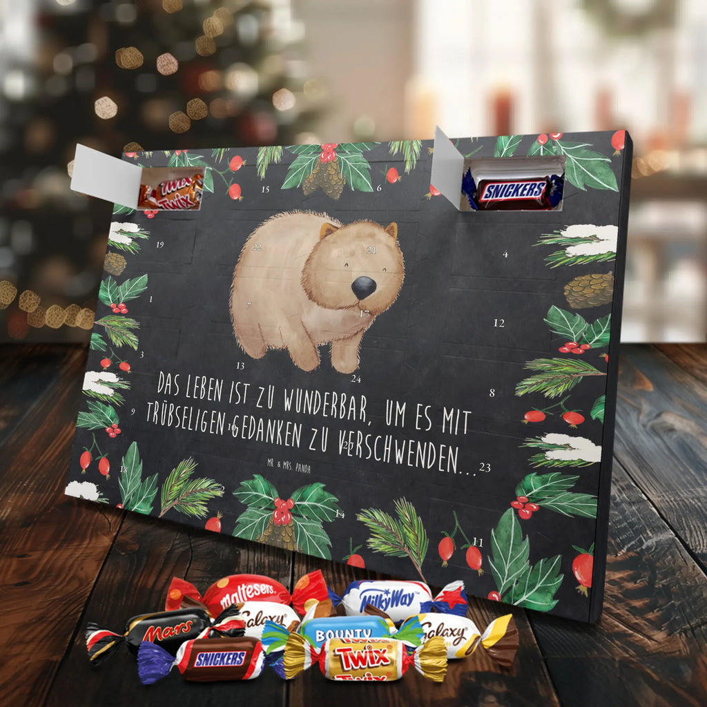 Chocolate advent calendar Wombat gift ideas, gifts, small animals, good mood, cute, funny sayings, cute animal motives, hand drawn, special gifts, card, animal lover, saying, life is beautiful, Australia