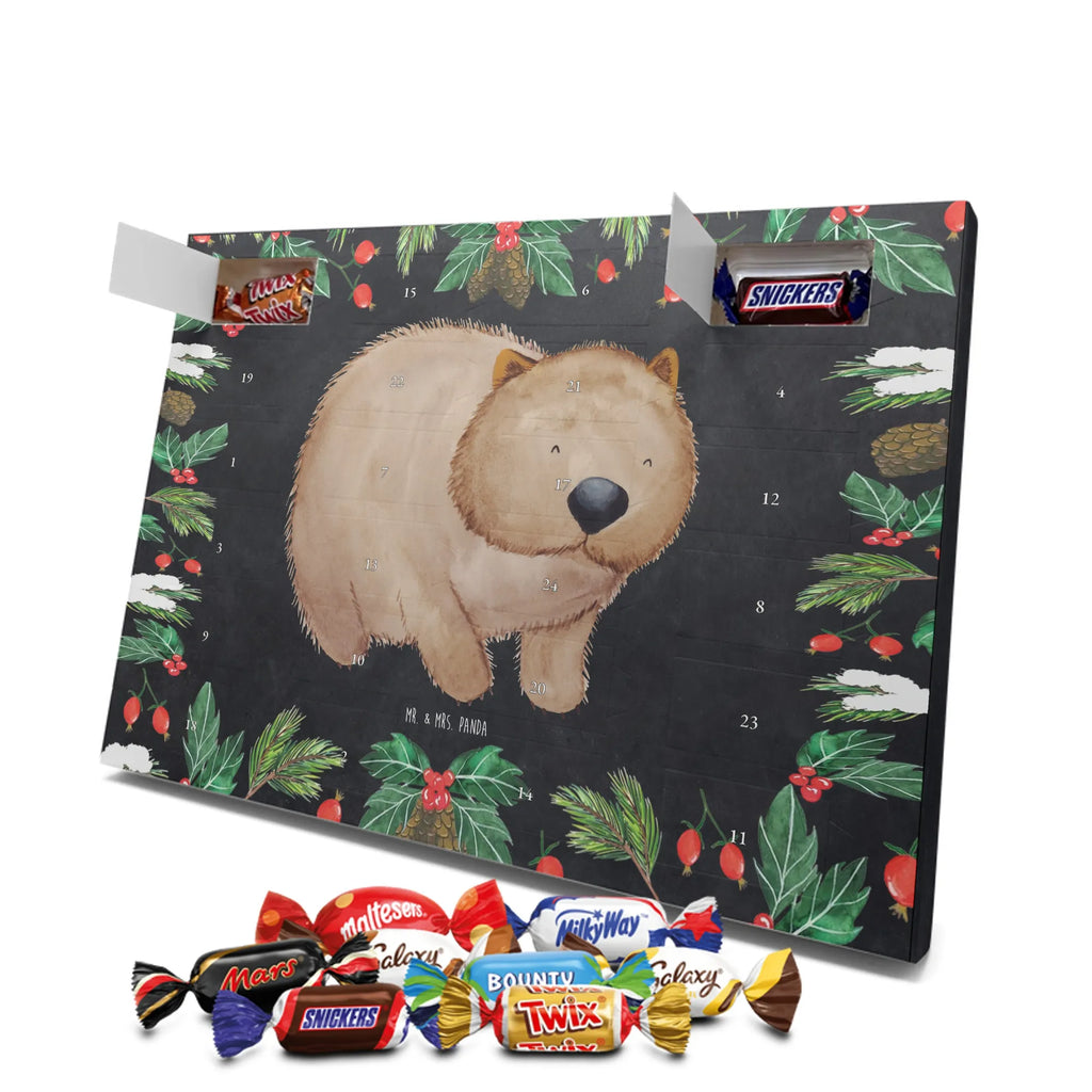Chocolate advent calendar Wombat gift ideas, gifts, small animals, good mood, cute, funny sayings, cute animal motives, hand drawn, special gifts, card, animal lover, saying, life is beautiful, Australia