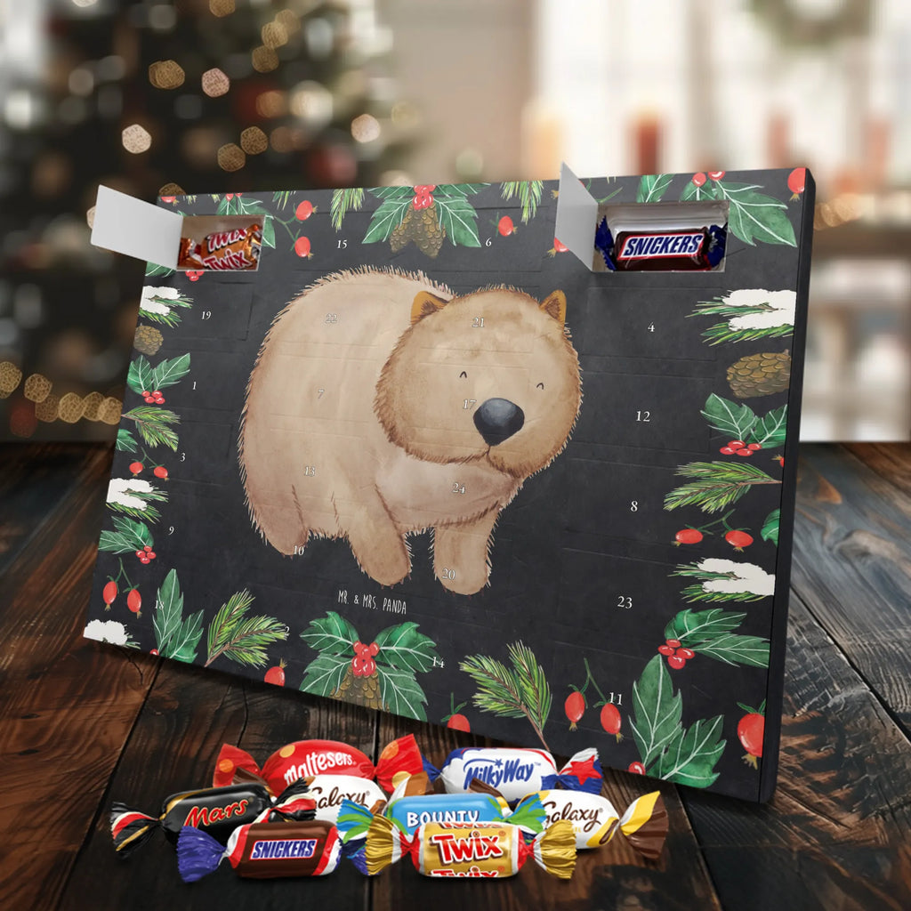 Chocolate advent calendar Wombat gift ideas, gifts, small animals, good mood, cute, funny sayings, cute animal motives, hand drawn, special gifts, card, animal lover, saying, life is beautiful, Australia