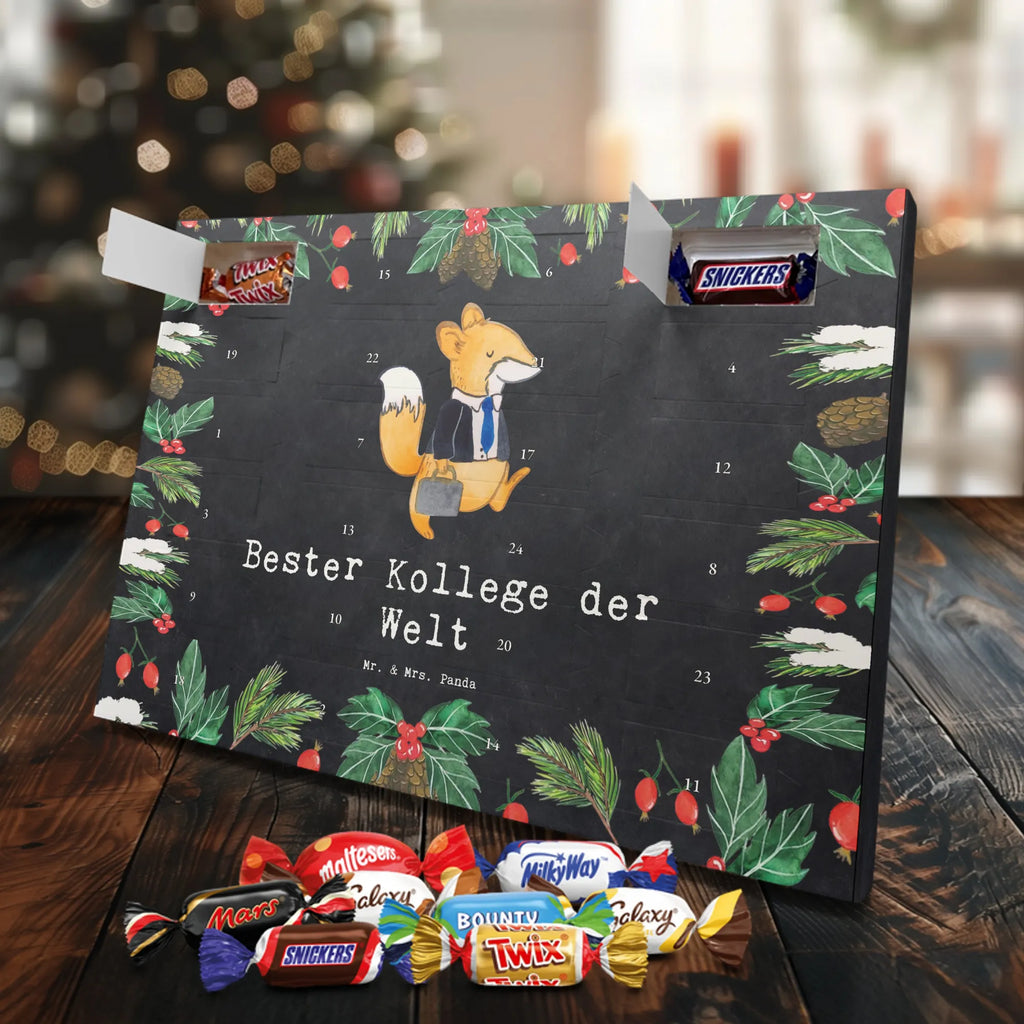 Chocolate advent calendar Fox Best colleague in the world gift, birthday, gift idea, birthday present, giving, thank you, for, make you happy, gift tip, colleague, fellow worker, employee, farewell gift, Work colleague, profession, retirement, work