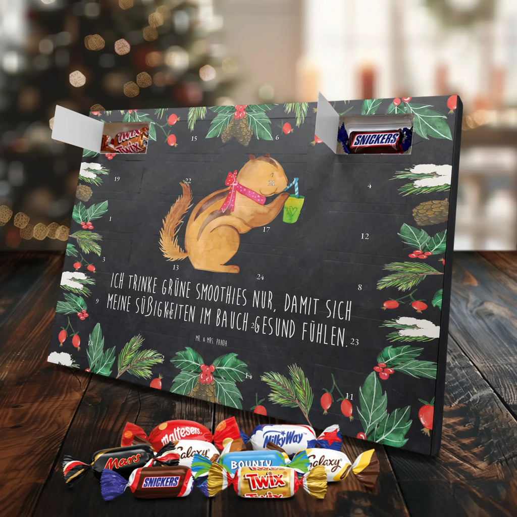 Chocolate advent calendar Squirrel smoothies gift ideas, gifts, small animals, good mood, cute, funny sayings, cute animal motives, hand drawn, special gifts, card, animal lover, chipmunks, squirrels, diet, weight loss