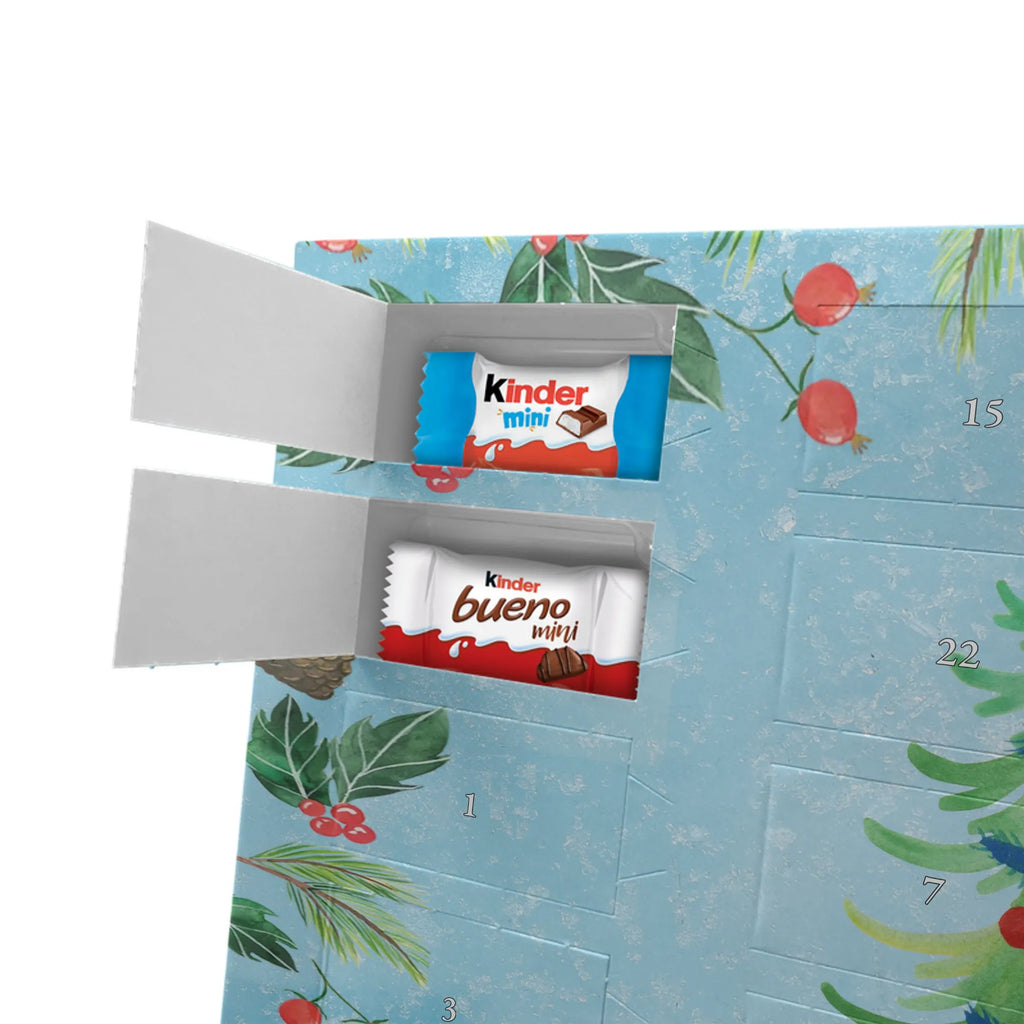 Chocolate advent calendar penguin Christmas tree Christmas time, snow