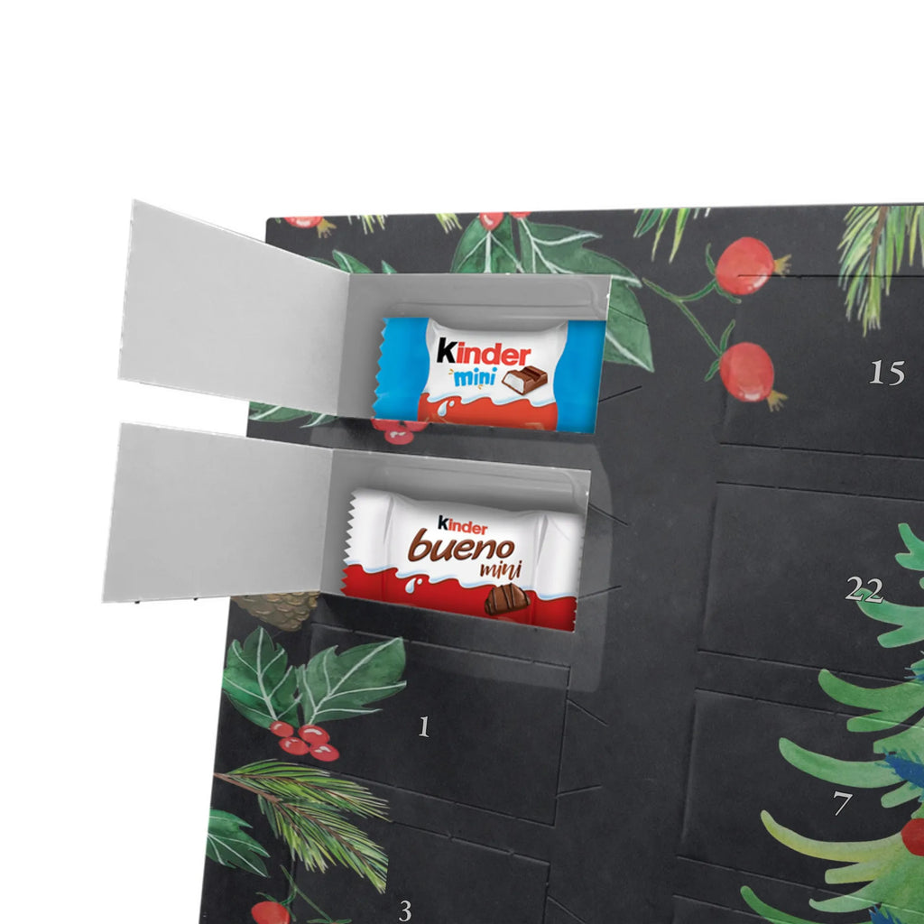 Chocolate advent calendar penguin Christmas tree Christmas time, snow