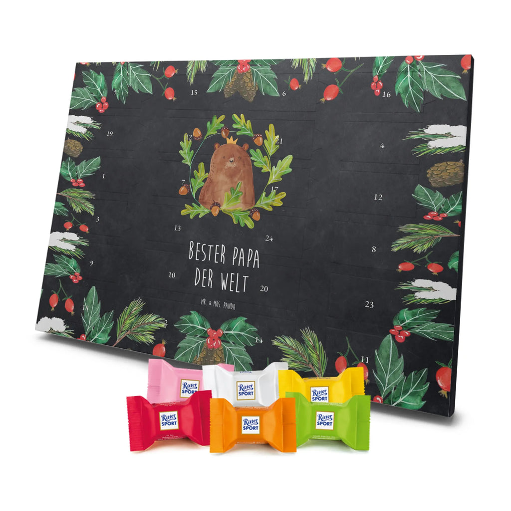 Chocolate advent calendar bear king cuddly toy, teddy bear, Father, best daddy, Daddy Bear, world best daddy, Father's Day