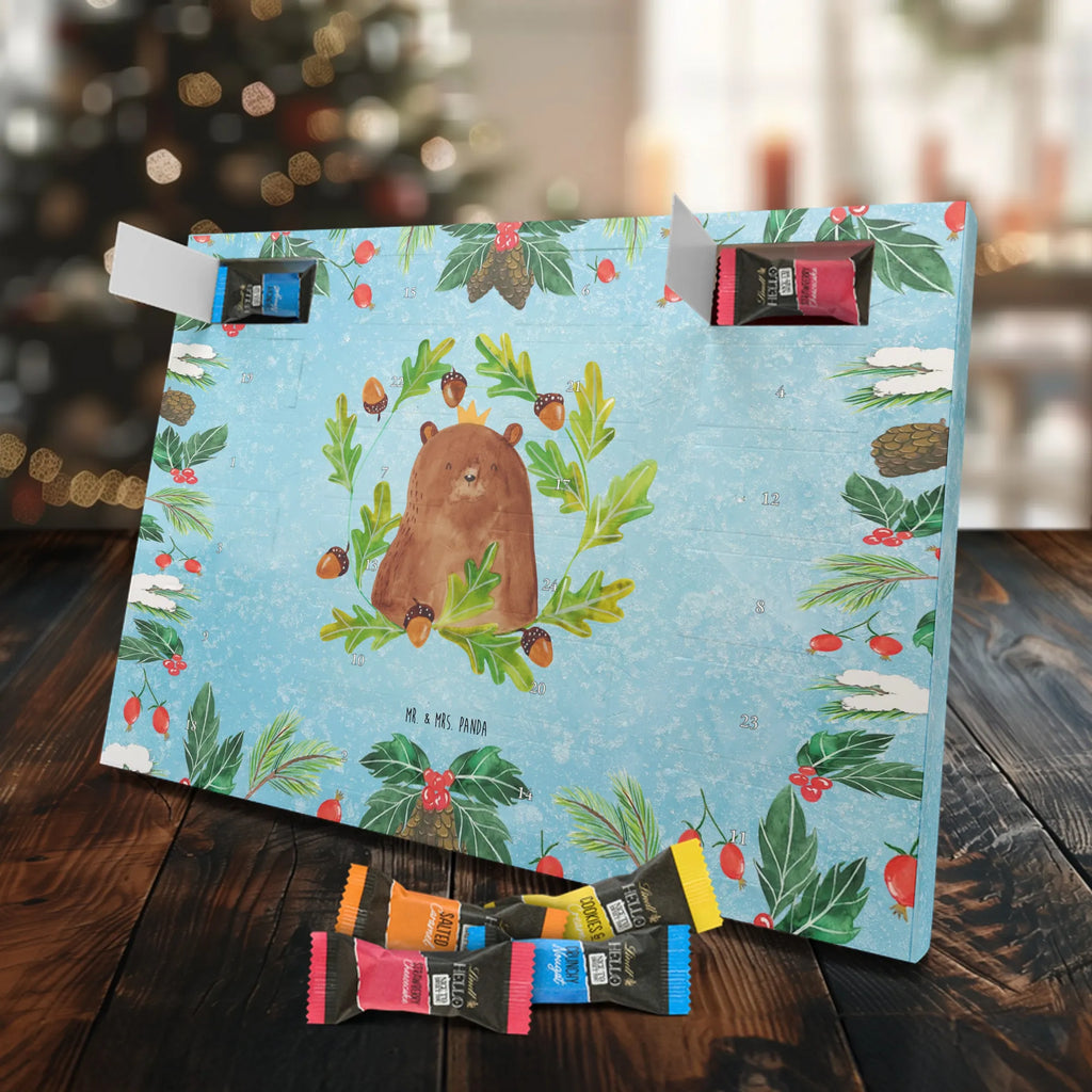 Chocolate advent calendar bear king cuddly toy, teddy bear, Father, best daddy, Daddy Bear, world best daddy, Father's Day