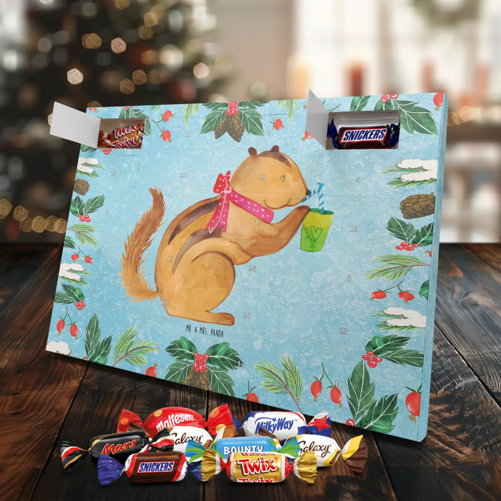 Chocolate advent calendar Squirrel smoothies gift ideas, gifts, small animals, good mood, cute, funny sayings, cute animal motives, hand drawn, special gifts, card, animal lover, chipmunks, squirrels, diet, weight loss