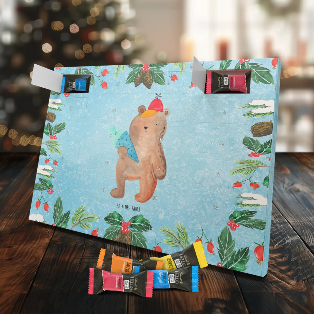 Chocolate advent calendar bear School cone cuddly toy, teddy bear, Starting school, School bag, Bear motif, School enrolment gift, Primary school, First day of school gift, School gift